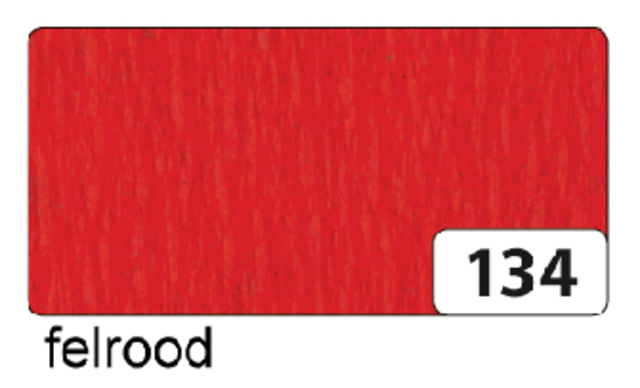 Crêpepapier Folia 50x250cm 10vel 134 vuurrood