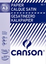 Kalkpapier Canson gesatineerd 10vel 90gr A3 doorschijnend