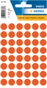 Etiket HERMA 1862 rond 12mm rood 240 stuks