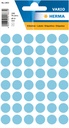 Etiket HERMA 1863 rond 12mm blauw 240 stuks