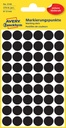 Etiket Avery 3140 rond 12mm zwart 270 stuks