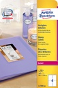 Etiket Avery L7769-40 99.1x139mm hoogglans wit 160 stuks