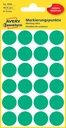 Etiket Avery 3006 rond 18mm groen 96 stuks