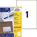 Etiket Avery 3478-200 210x297mm A4 wit 200 stuks
