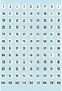 Etiket HERMA 4128 8mm getallen 1-540 540 stuks