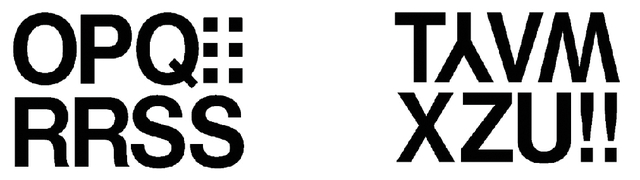 Etiket HERMA 4188 33mm letters O-Z zwart 16 stuks
