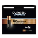 Batterij Duracell Optimum 12x AA
