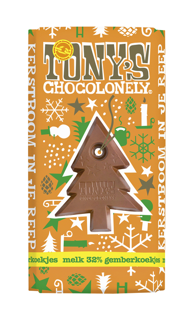 Chocolade Tony's Chocolonely Kerst melk gemberkoek