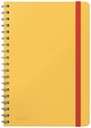 Notitieboek Leitz Cosy B5 160 blz spiraal lijn geel