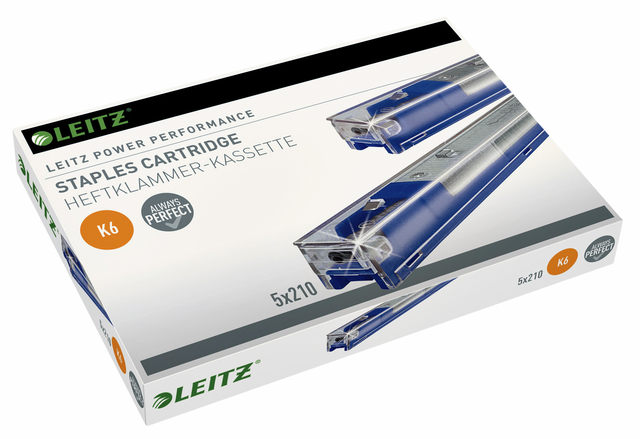 Nieten Leitz cartridge K6 26/6 5x210 stuks