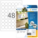 Etiket HERMA Power 10915 rond 30mm wit 1200 stuks