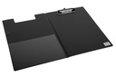 Klembordmap Quantore A4 staand zwart met 100mm klem + penlus