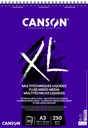 Mixed mediapapier Canson XL Fluid Mixed Media 30vel 250gr A3 extra wit
