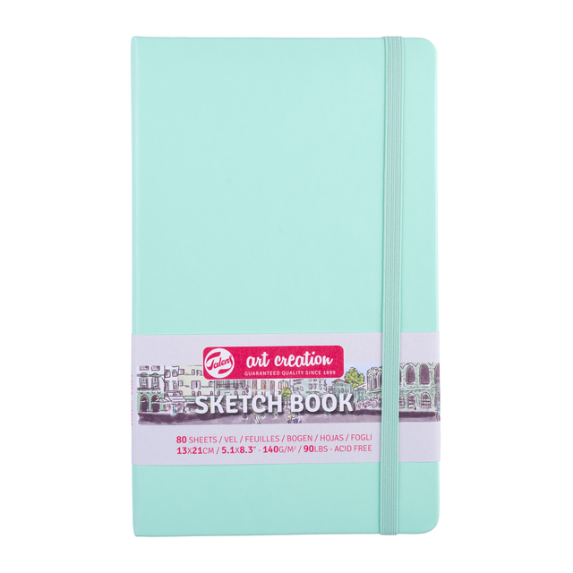 Schetsboek Talens Art Creation 80 vel 140gr 130x210mm frisse munt