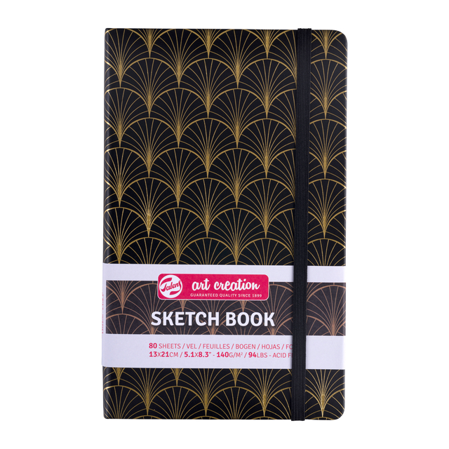 Schetsboek Talens Art Creation 80 vel 140gr 130x210mm art deco