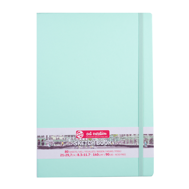 Schetsboek Talens Art Creation 80 vel 140gr 210x297mm frisse munt