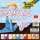 Vouwblaadjes Folia 80gr 15x15cm 50 vel 2-zijdig Japan 10 designs ass