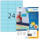 Etiket HERMA 4408 70x37mm blauw 2400 stuks