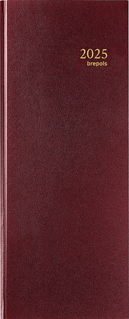 Agenda 2026 Brepols Saturnus Lima 1dag/1pagina bordeaux