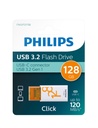 USB stick 3.2 Philips Click USB-C 128GB oranje