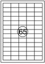 Etiket Quantore 38.1x21.2mm 6500 stuks