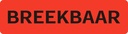 Waarschuwingsetiket IEZZY breekbaar 75mmx20mm 500 stuks