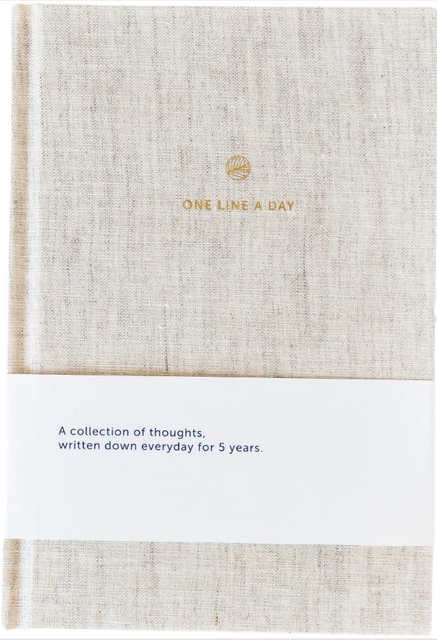 Dagboek A-Journal One Line A Day Linen lijn