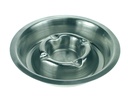 Asbak metaal verchroomd 170mm RVS stapelbaar