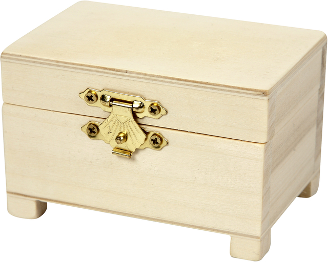 Schatkist Creativ Company 6x9x6cm hout
