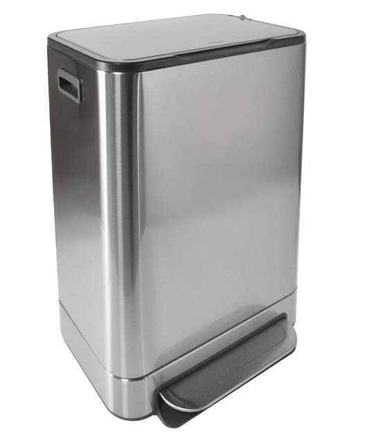 Pedaalemmer Desq 40 liter rvs zilver