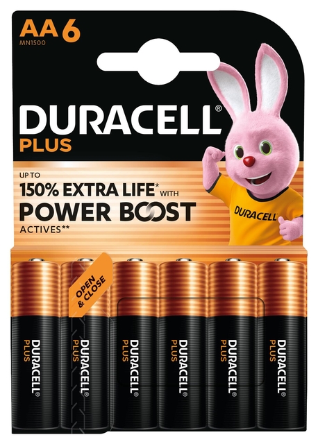Batterij Duracell Plus Powerboost 6x AA