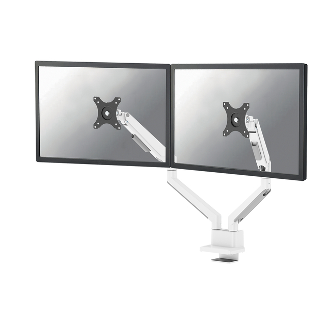 Monitorarm Neomounts NEXT Slim dual 17-32" wit