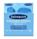 Pleisters Salvequick blauw detectabel mix 6x 30 stuks