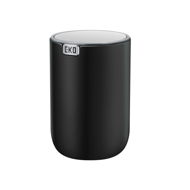 Afvalbak EKO Fandy 2 tafelmodel met swingdeksel 2,2 liter zwart