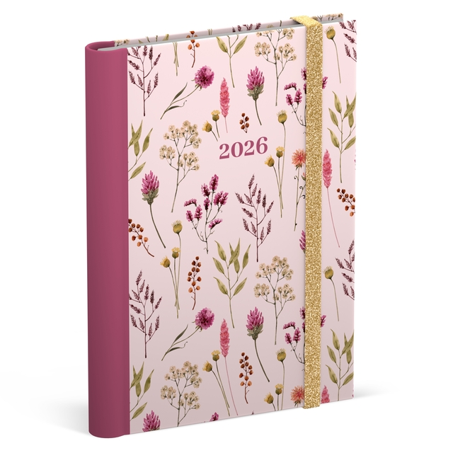 Agenda 2026 Lannoo Flowers bouquet 7d/2p roze
