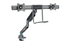 Monitorarm Kensington SmartFit dubbel dwarsbalk en handgreep