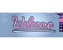 Ledbord Lumineo indoor USB neon Welcome