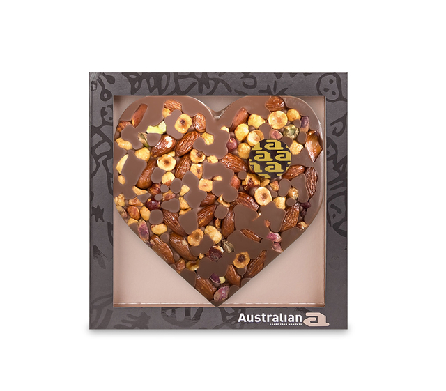 Chocolade Austrailian hart melk/noten