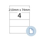 Etiket HERMA 8405 A4 EXPR 500 210x74mm wit 2000 stuks