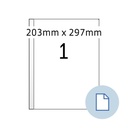 Etiket HERMA 8401 A4 EXPR 500 203x297mm wit 500 stuks