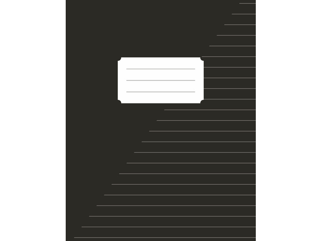 Schrift Kangaro A5 lijn 160 pagina's 60gr zwart pak à 10 stuks