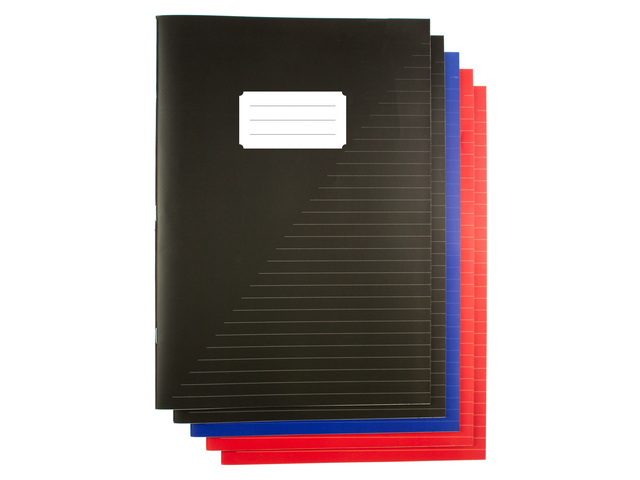 Schrift Kangaro A4 lijn 160 pagina's  60gr assorti pak à 5 stuks