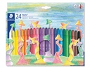 Waxpotlood Staedtler Noris twister set à 24 kleuren