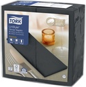 Dinerservet Tork Linstyle Premium 1/8 vouw 1-laags 390x390mm 50 vel zwart 478196
