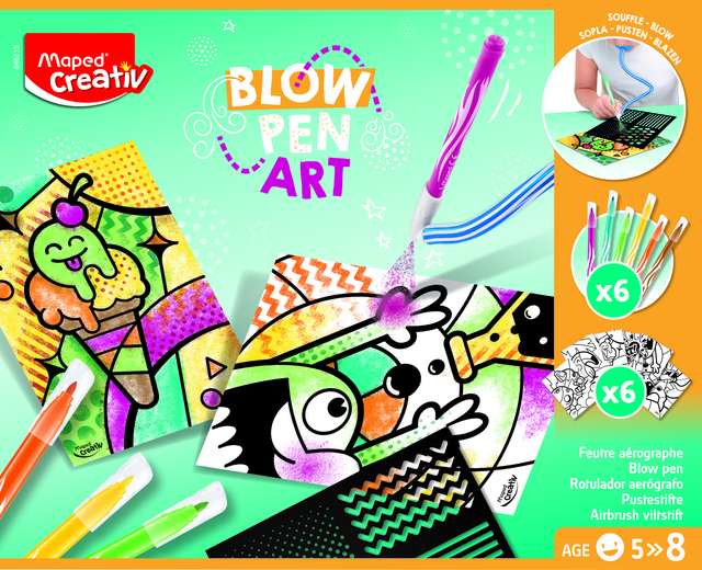 Blowpen Maped Creativ Art Pop Art complete activiteit