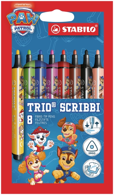 Viltstift STABILO Trio Scribbi  PAW Patrol 8st