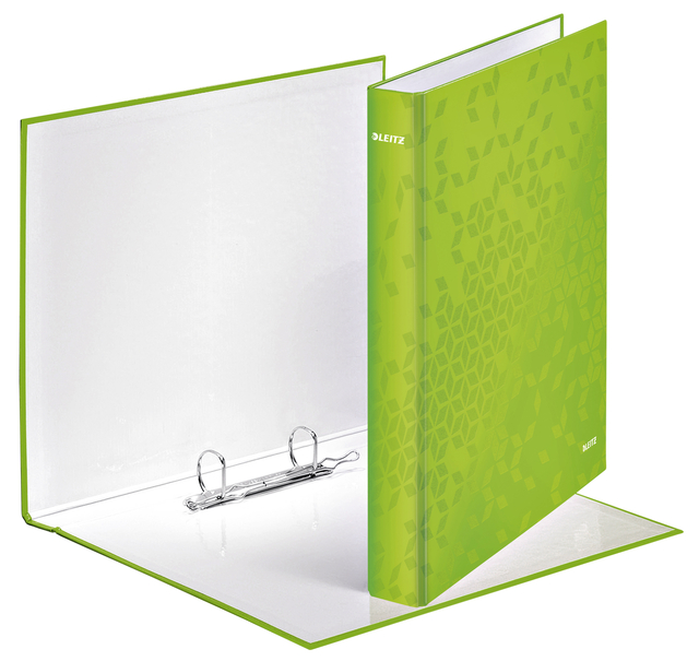 Ringband Leitz WOW A4 maxi 2-rings D-mechaniek 40mm groen