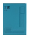 Vouwmap Quantore A4 ongelijke zijde 320gr blauw