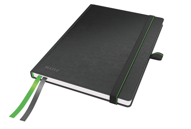 Notitieboek Leitz Complete A5 lijn 160 pagina's 100gr zwart