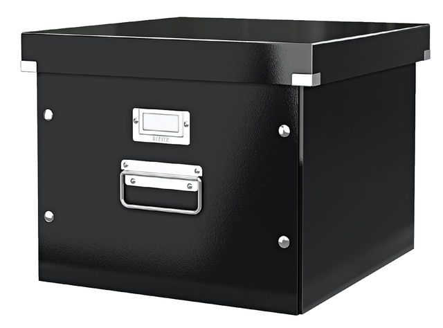Hangmappenbox Leitz click & store WOW gerecycled karton 357x285x367mm zwart